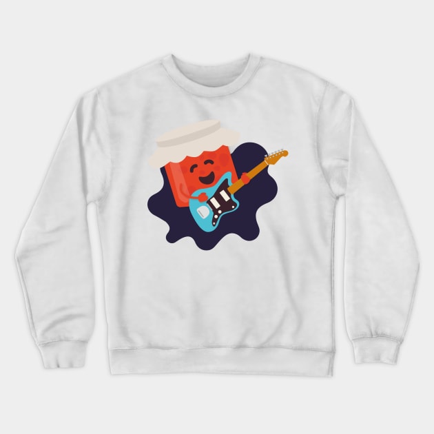 Jam Play Electric Guitar | Gift Ideas | Music Puns Crewneck Sweatshirt by Fluffy-Vectors